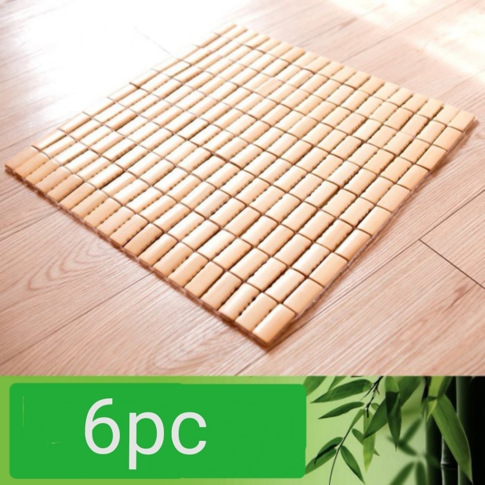 bamboo cooling seat mat pad cover (lot of 6)